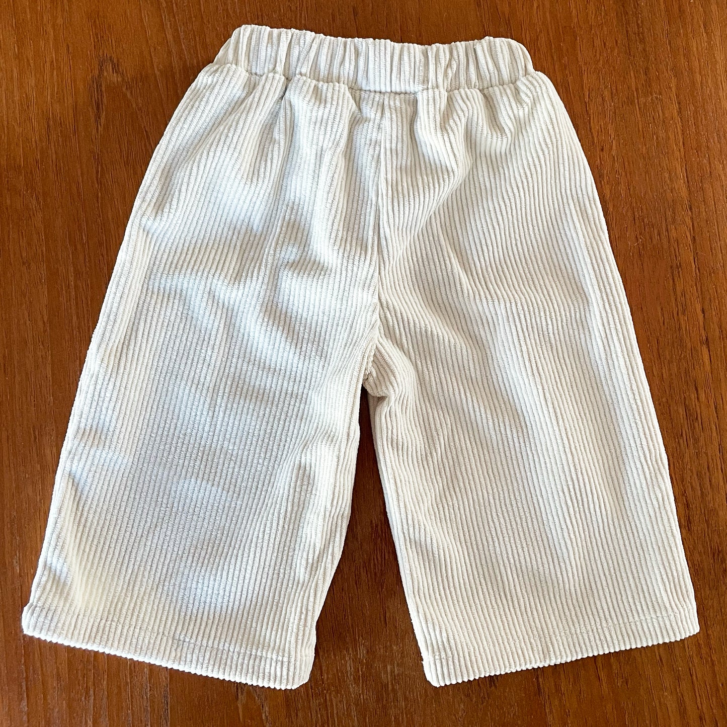 Cream Pocket Corduroy Trousers