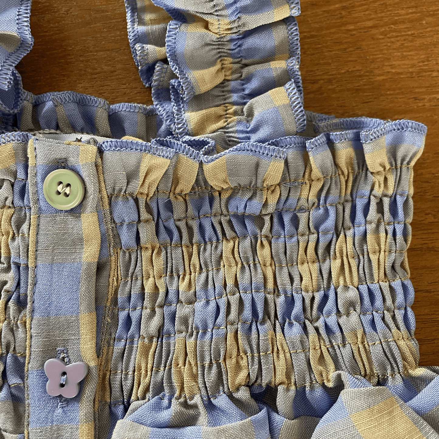 Picnic Pop Gingham Set - Shirred Top & Bloomers