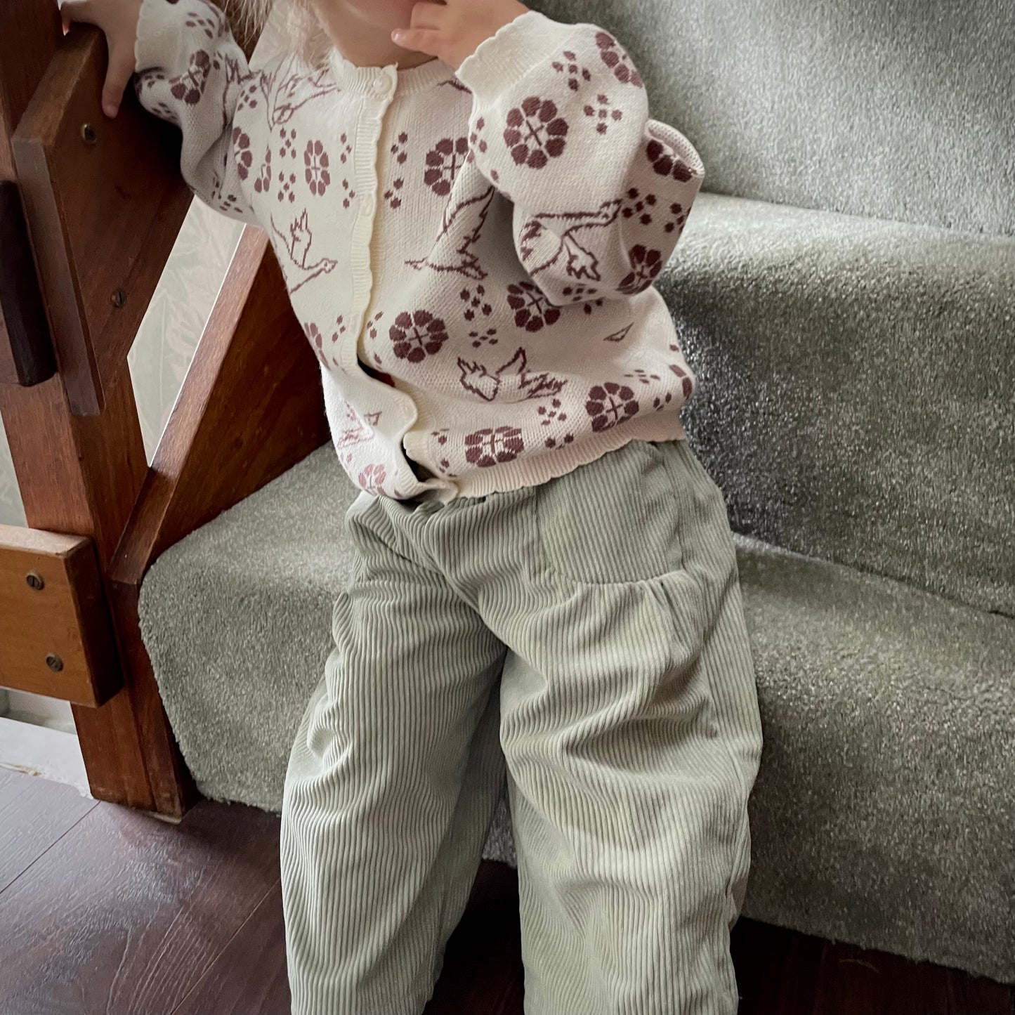 Sage Pocket Corduroy Trousers