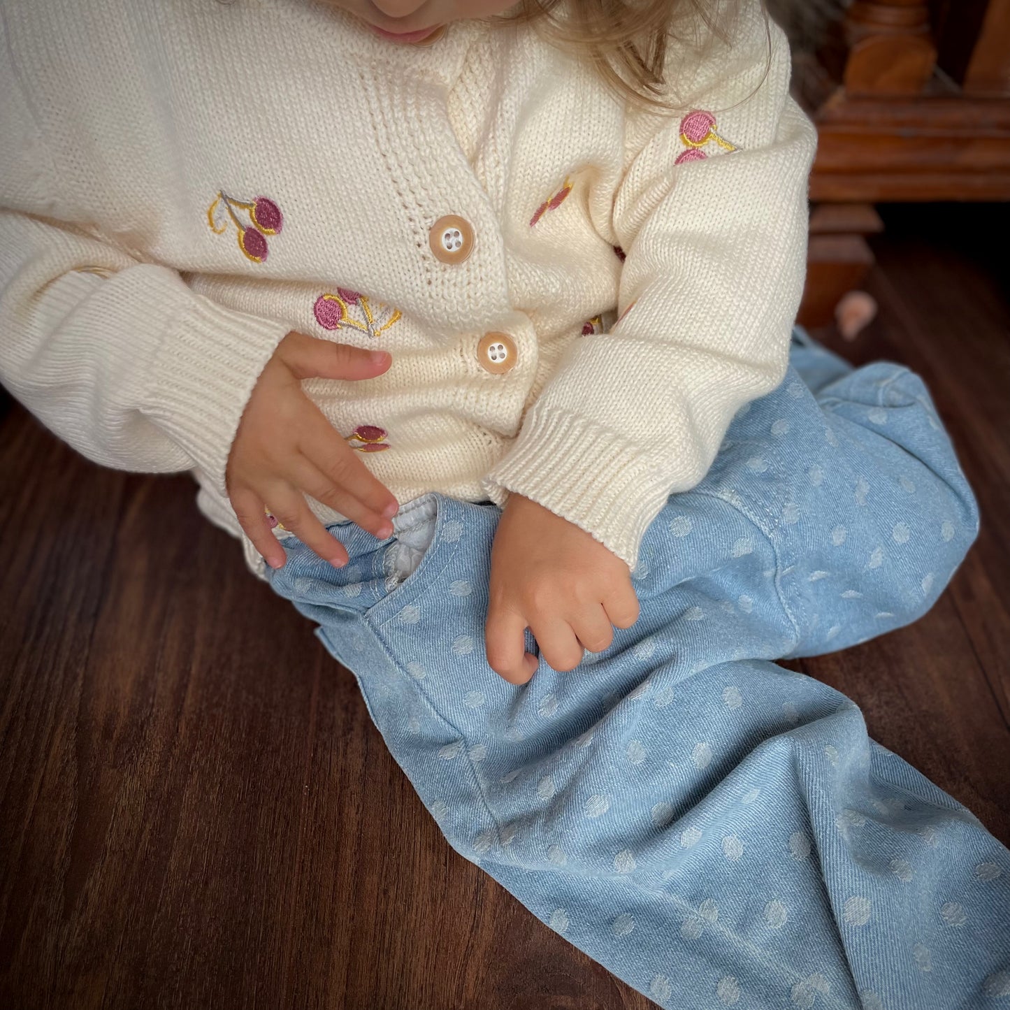 Polka Dot Baby Denim Jeans