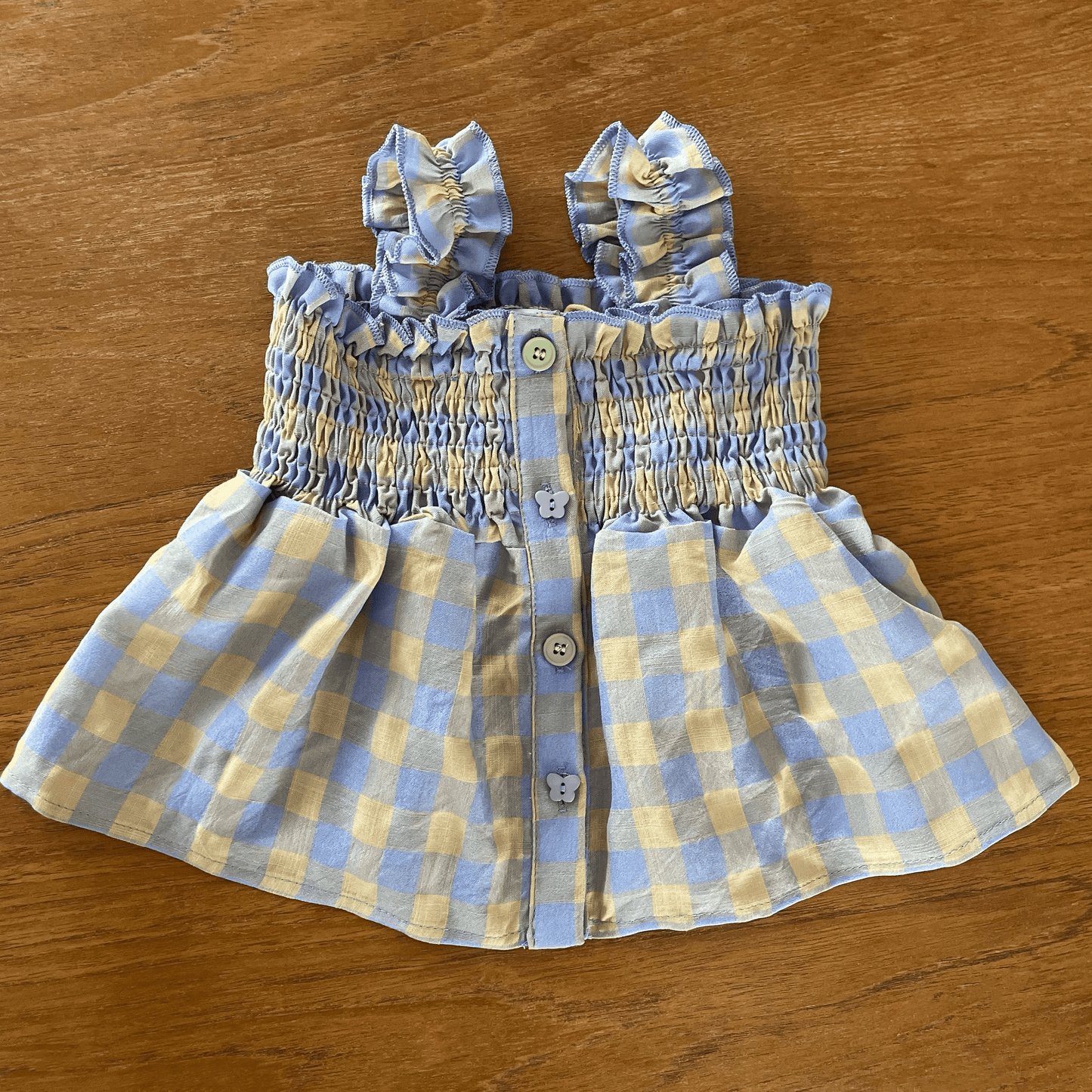Picnic Pop Gingham Set - Shirred Top & Bloomers