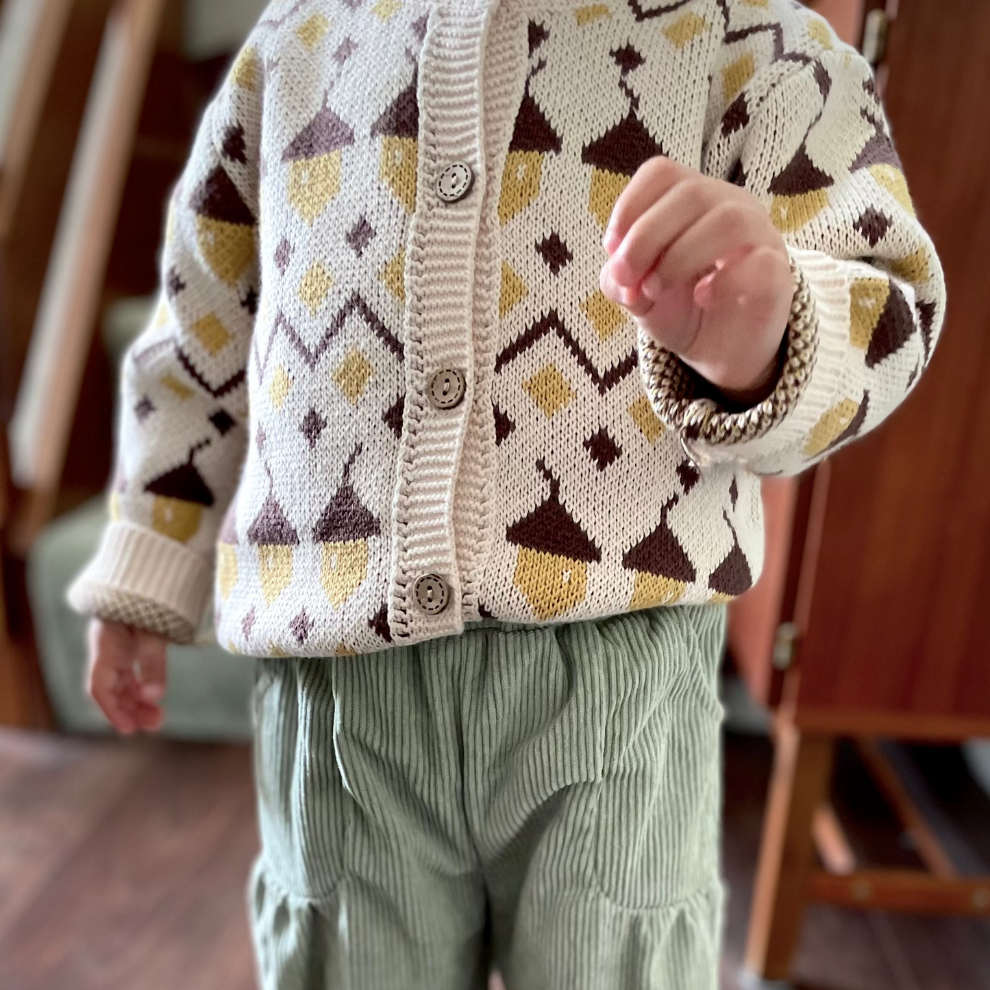 Woodland Acorns Cardigan