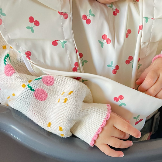 Cherry Baby Pocket Bib