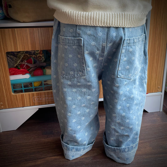 Polka Dot Baby Denim Jeans