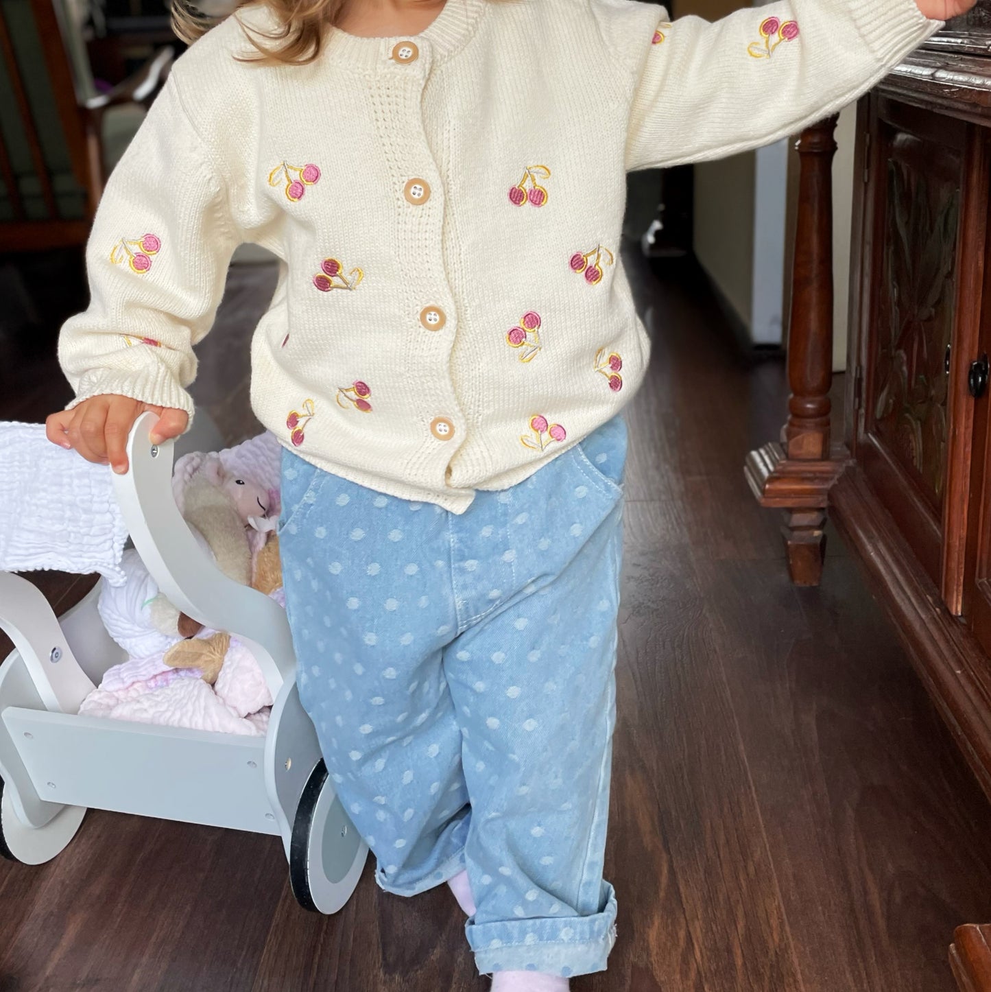 Polka Dot Baby Denim Jeans